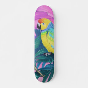 Floral/Hawaiian/Tropical/parrot  Skateboard