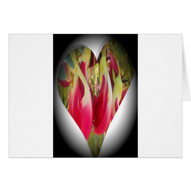 Floral Heart Art Print (Front Horizontal)