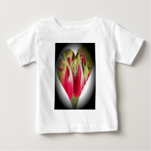 Floral Heart Art Print Baby T-Shirt