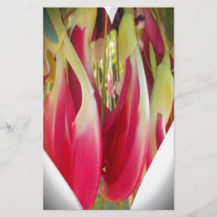 Floral Heart Art Print Stationery