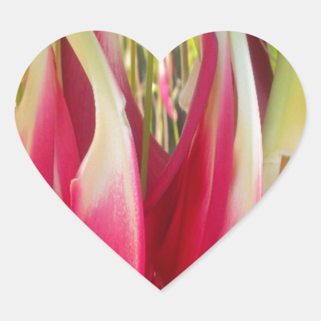 Floral Heart Art Print Sticker (Front)