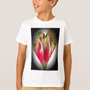 Floral Heart Art Print T-Shirt