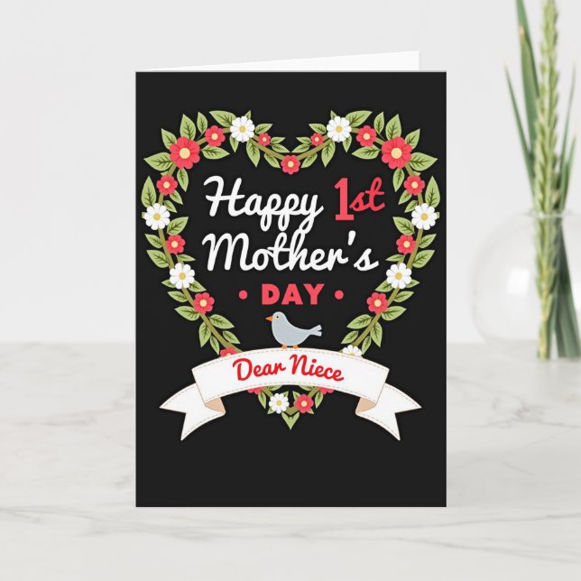 Floral Heart Frame Card (Front)