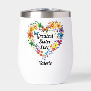 Floral Heart “Greatest Sister Ever” with Poem