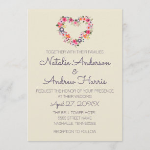Floral Heart Invitation