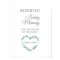 Floral Heart Loving Memory Reserved Seat