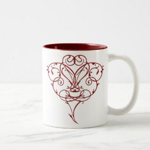 Floral Heart Mug