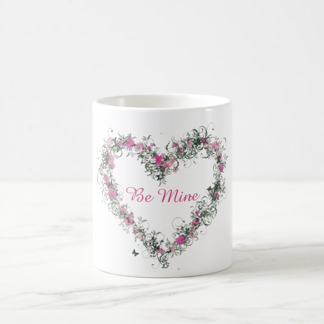 Floral Heart Mug (Center)
