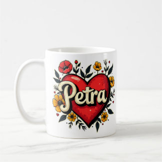Floral Heart Petra 1 Coffee Mug