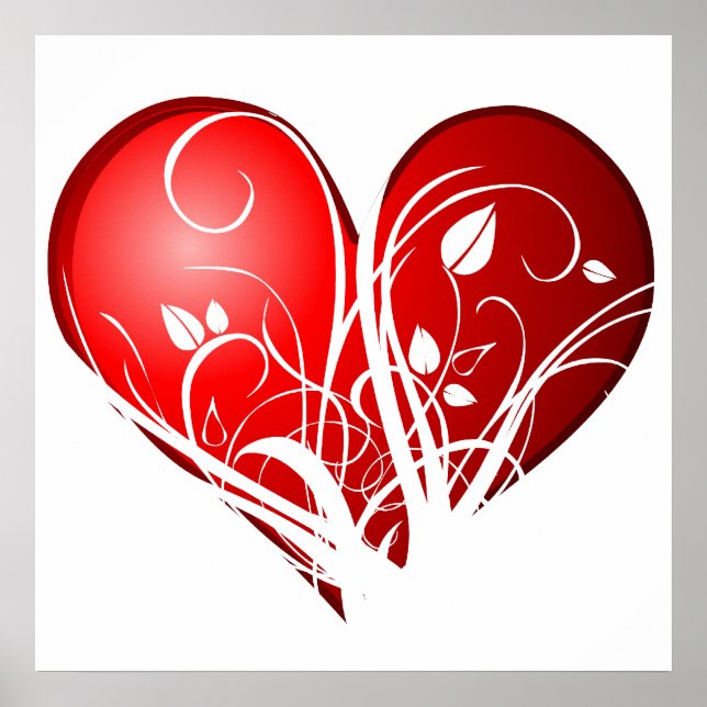 Floral heart poster (Front)