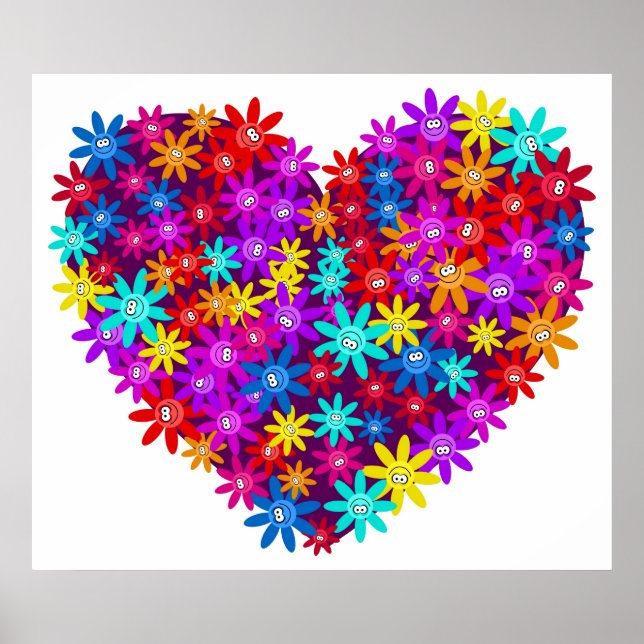 Floral Heart Poster (Front)