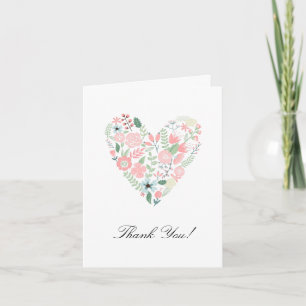Floral Heart Thank You