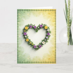 Floral Heartfelt Beauty Card