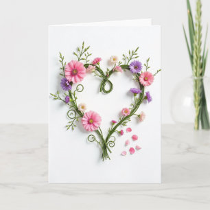 Floral Heartfelt Wishes Card
