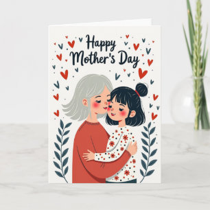 Floral Hearts Greeting Card