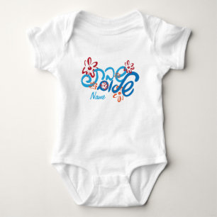 Floral Hebrew Shabbat Shalom T-Shirt Baby Bodysuit