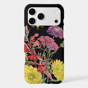 Floral Heirloom Chrysanthemum Black iphone 5 case
