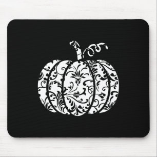 Floral Hello Fall Pumpkin Season Fall Vibes Hallow Mouse Mat