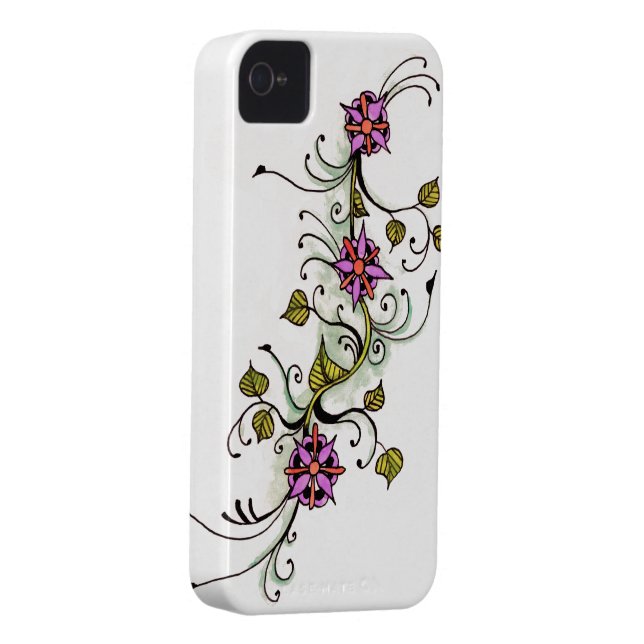 Floral henna tattoo body art design Case-Mate iPhone case (Back/Right)