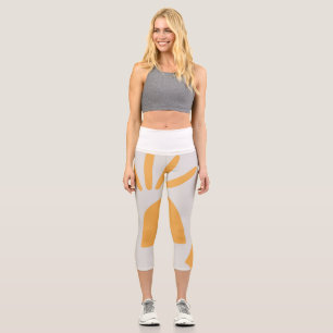 floral High Waisted Capris
