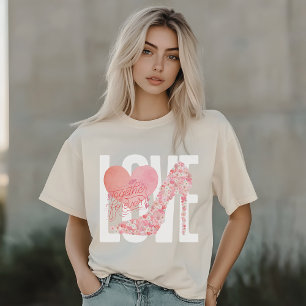 Floral Highheels, Heart Design, Together Forever T T-Shirt