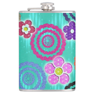 Floral Hip Flask