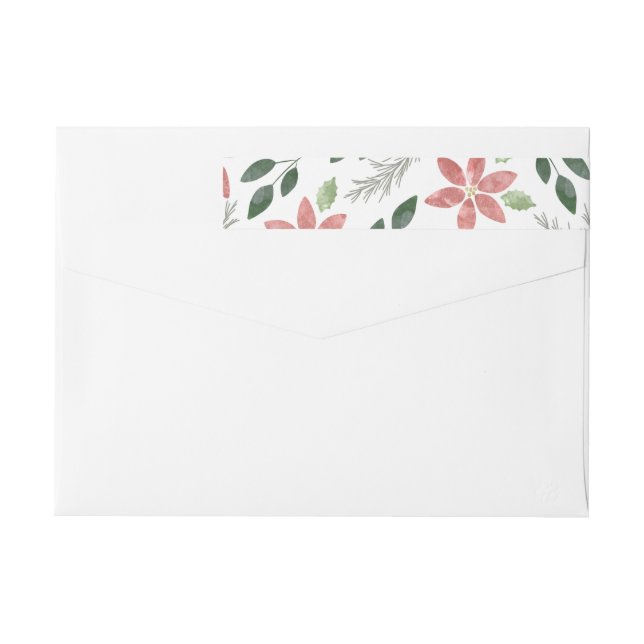 Floral Holiday - Return address label (Back)