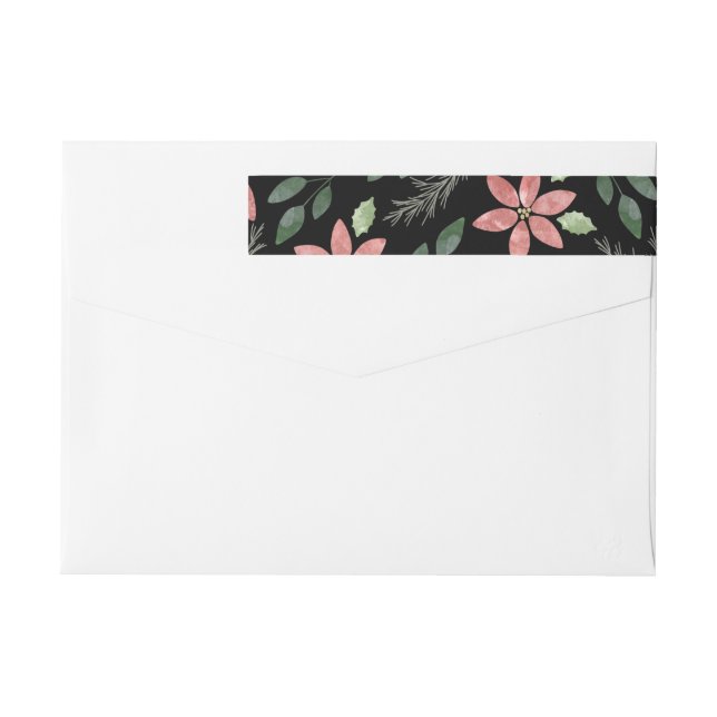 Floral Holiday - Return address label (Back)