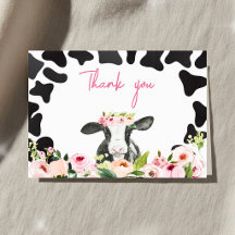 Floral Holy Cow Baby Shower