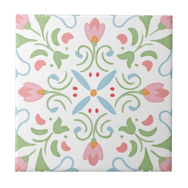 Floral home decor ceramic tiles 2 (Front)