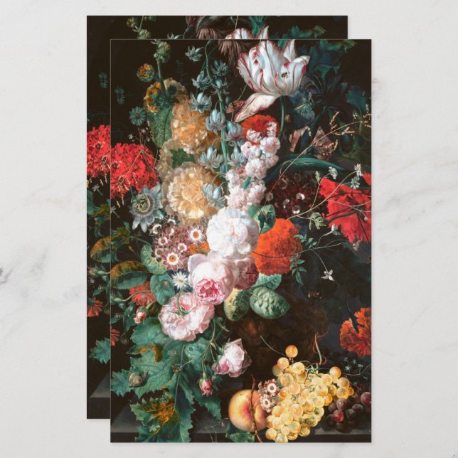 Floral Homemade Soap Product Wrap Recycled Paper (Front/Back)