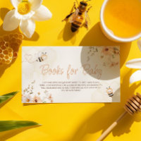 Floral Honey Bee Baby Shower Books For Baby