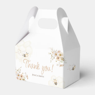 Floral Honey Bee Baby Shower Favour Box