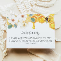 Floral Honey Bee Books for Baby Insert