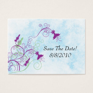 Floral Honeysuckles - Save The Date Profile Card
