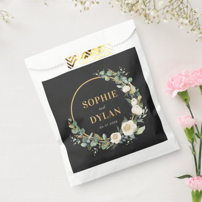 Floral Hoop Wedding Favour Bag (Sealed)