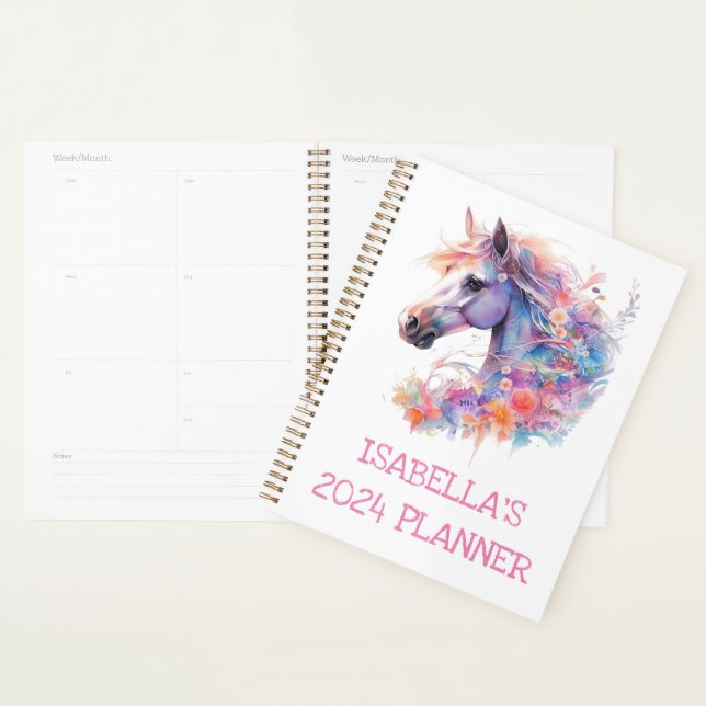 Floral Horse Customisable Planner (Display)