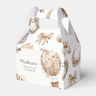 Floral Hot Air Balloon Baby Shower  Favour Box