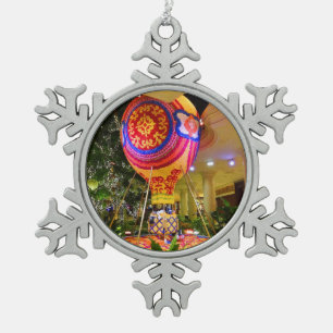Floral Hot Air Balloon Ornament