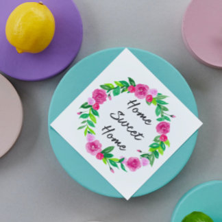 Floral Housewarming Napkin