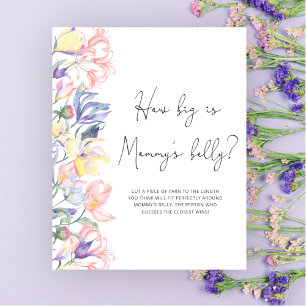 Floral How big is mummy's belly game Poster