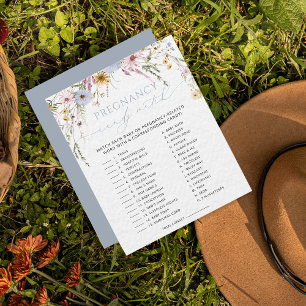 Floral How Sweet It Is Pregnancy Candy Match Game