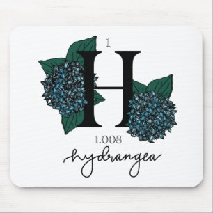 Floral Hydrogen Element Mouse Mat