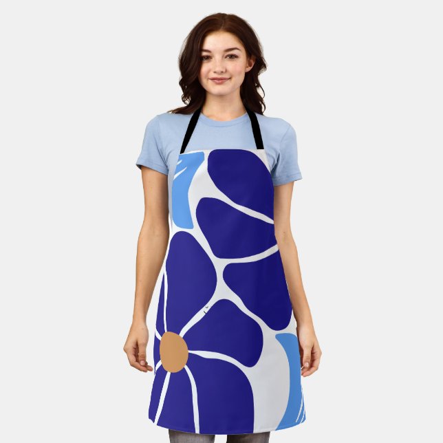 Floral Illustration Artwork Apron (Worn)