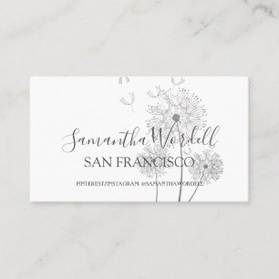 Floral Illustration Business Card