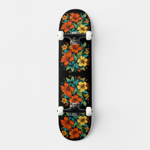 Floral Illustration Skateboard
