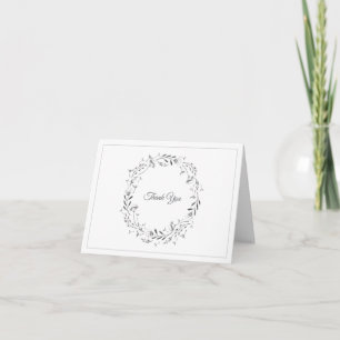 Floral Illustration Thank You Card