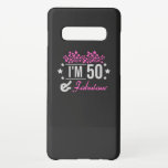 floral im 50 years old and fabulous saying samsung galaxy case<br><div class="desc">floral im 50 years old and fabulous saying quotes design in pink and grey colours with stars and flowers. perfect for old people who are 50 years old and are fit and fine. awesome 50th birthday gift idea</div>
