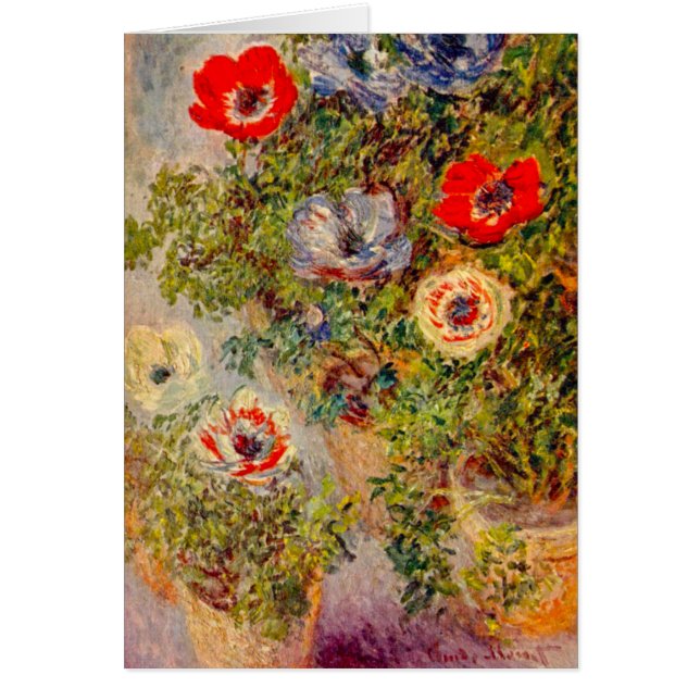 Floral Impressionist Painting - Claude Monet (Front)