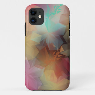Floral impressions, artistic abstract iPhone 11 case